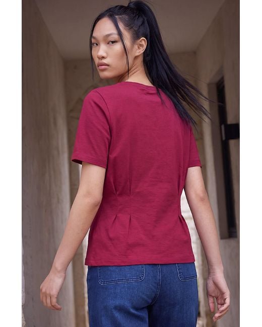D.u.s.k Pink Pintuck Stretch T-Shirt