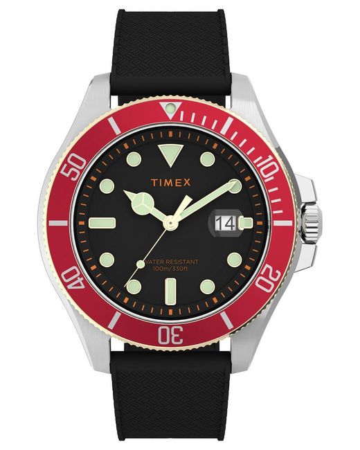 Timex Metallic Harborside Coast Watch Tw2V27300 Rubber for men