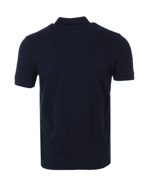 Lacoste Blue Paris Stretch Cotton Pique Polo Shirt for men