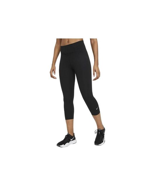 Nike Black Ladies Capri Dri-Fit 3/4 Leggings