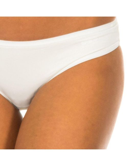 Emporio Armani White Pack-2 Microfiber Panties 163330-Cc710