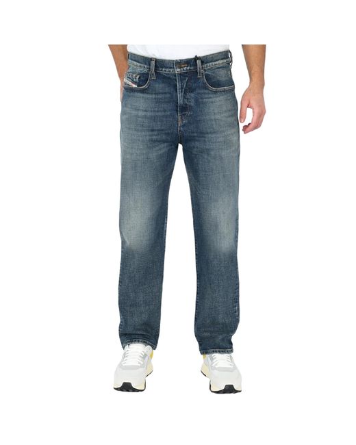 DIESEL Blue D-Viker Denim Jeans for men