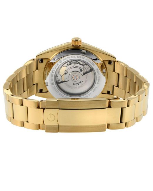 Gevril Metallic West Village 48952B Swiss Automatic Sellita Sw200 Watch for men