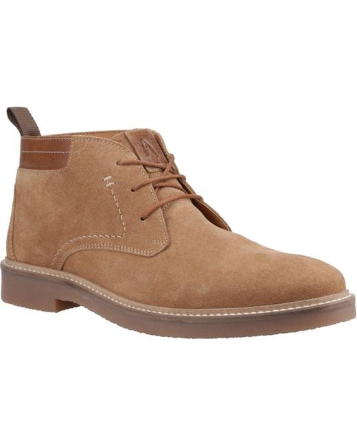 Hush Puppies Brown Gideon Suede Ankle Boots for men