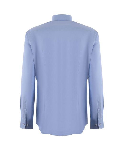 Boss Blue Hugo Boss H-Hank-Kent-C6-242 Long Sleeved Shirt Light Pastel for men