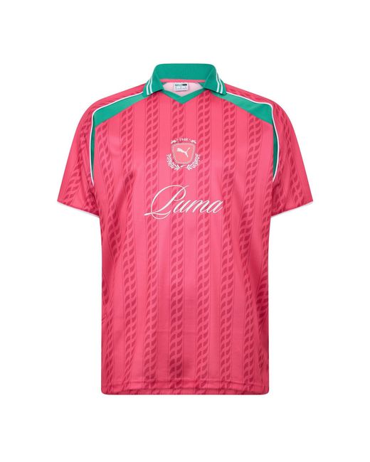 PUMA Pink Jersey T Shirt for men