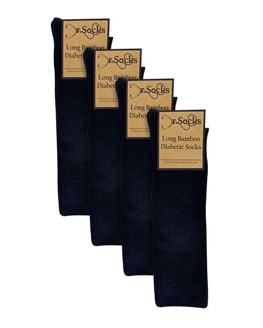 Dr.Socks Blue Knee High Diabetic Socks for men