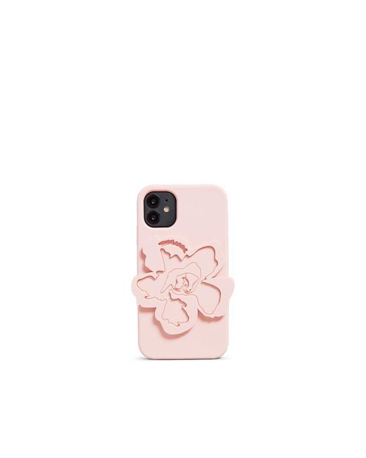 Ted Baker Pink Roesa Magnolia Silicone Iphone 11 Clip Case