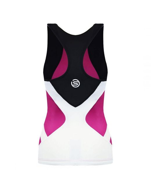 Skins Purple Triathlon Compression Sleeveless Racer Back Top T49085051