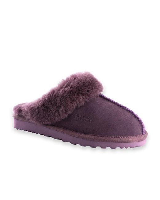 Aus Wooli Purple Australia Sheepskin Wool Sydney Slippers