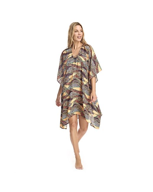 Ory White V-Neck Caftan W230595