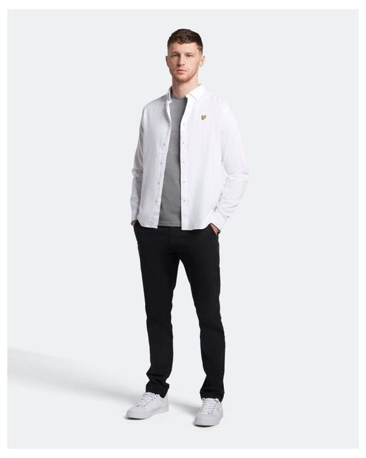 Lyle & Scott Gray Plain T-Shirt for men