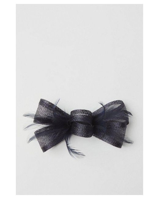 Wallis Blue Bow And Loop Fascinator Clip