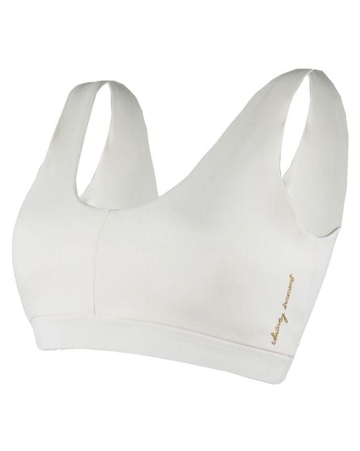 GYMSHARK White Whitney Simmons Sports Bra Nylon