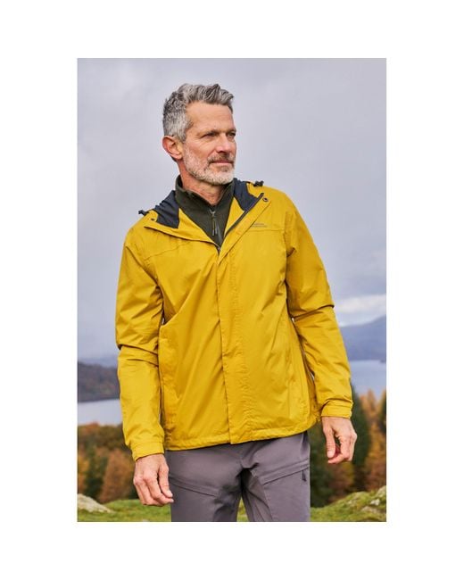 Mountain Warehouse Yellow Torrent Waterproof Jacket for men