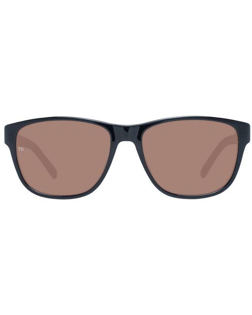 Tommy Hilfiger Brown Trapezium Sunglasses With Frame And 100% Uva & Uvb Protection for men