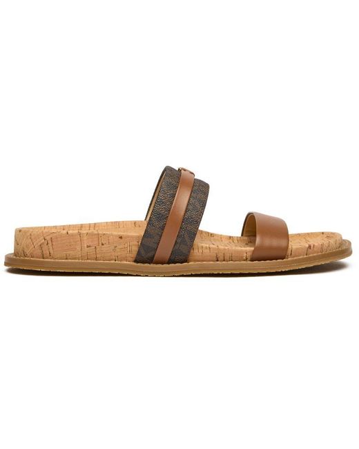 Michael Kors Brown Mandy Sandals