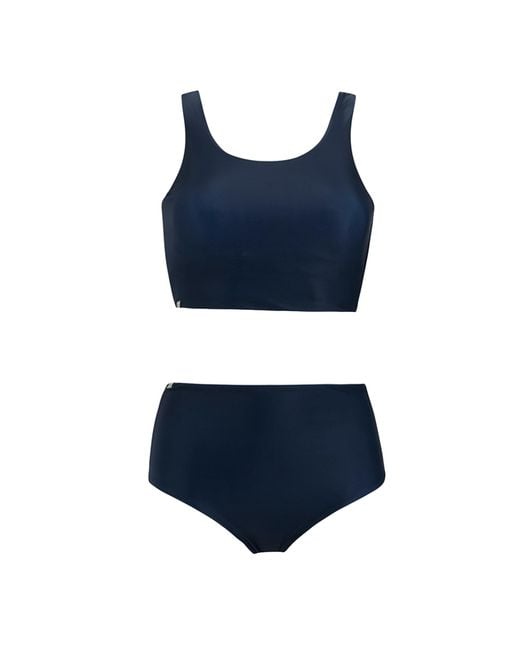 Regatta Blue Ladies Orla Kiely Mini Square Flower Reversible Bikini Set