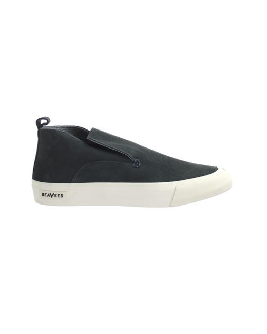 Seavees Black Huntington Middle Deep Suede Shoes Leather for men