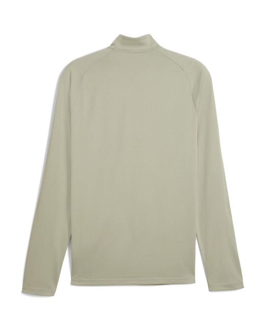 PUMA Green Tad Qz Long Sleeve Performance Gym Top for men