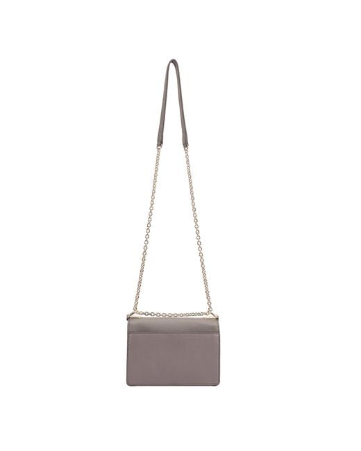 Paul Costelloe Gray Amiera Leather Cross Body Bag