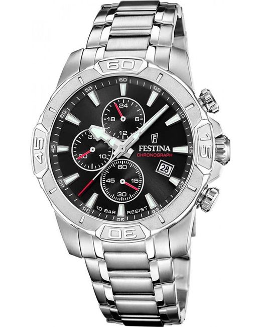 Festina Gray F20704-3 Timeless Chronograph Watch for men