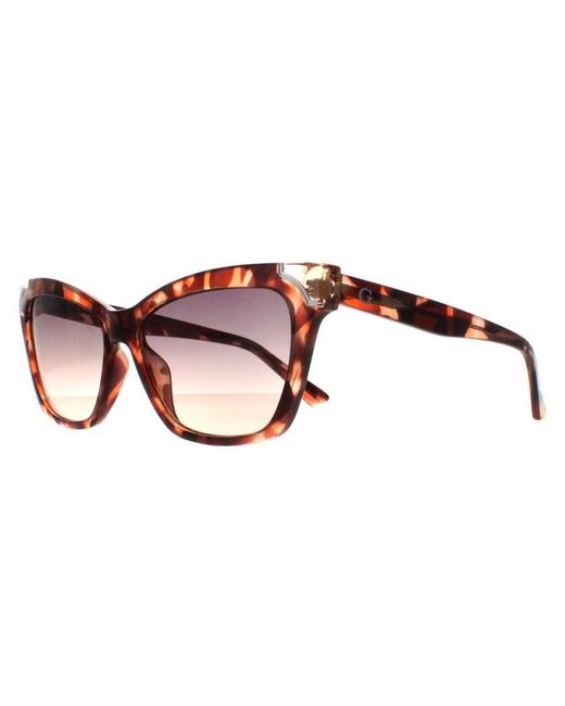 Guess Brown Rectangle Havana Smoke Gradient Gu7840