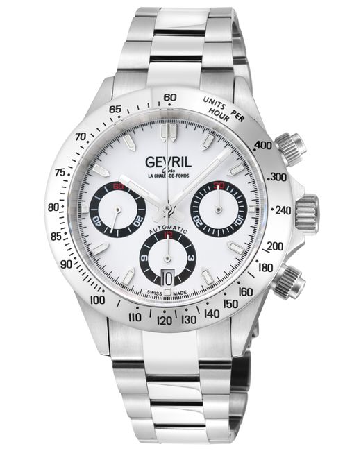 Gevril Gray New Amsterdam 44606B Swiss Automatic Eta 7750 Dial Special Edition Watch for men
