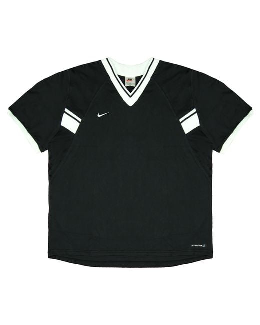 Nike Black Dri-Fit Training T-Shirt Short Sleeve V-Neck Gym Top 229326 010
