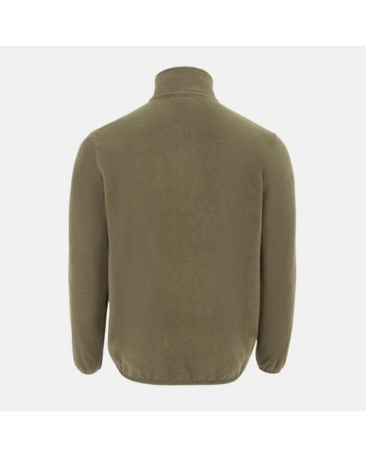 Donnay Green Quarter Zip Fleece Jacket for men