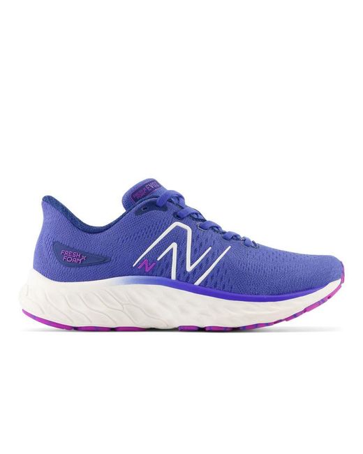 New Balance Blue Womenss Fresh Foam X Evoz V3 Running Shoes