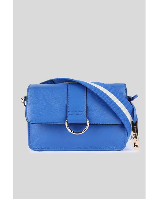 Ashwood Leather Blue 'Amore Di Cuoio' Real Small Crossbody Bag