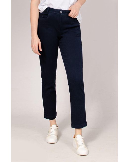 White Stuff Blue 'Sienna' Chino Trouser Lyocell