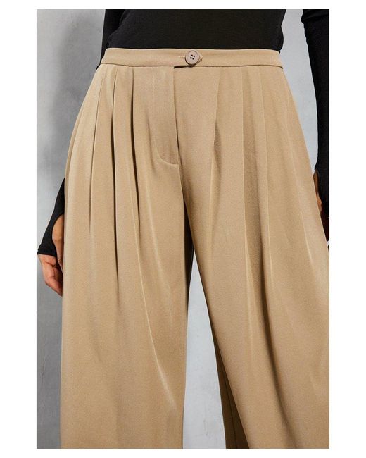 MissPap Gray Tailored Mid Rise Oversized Wide Leg Trousers