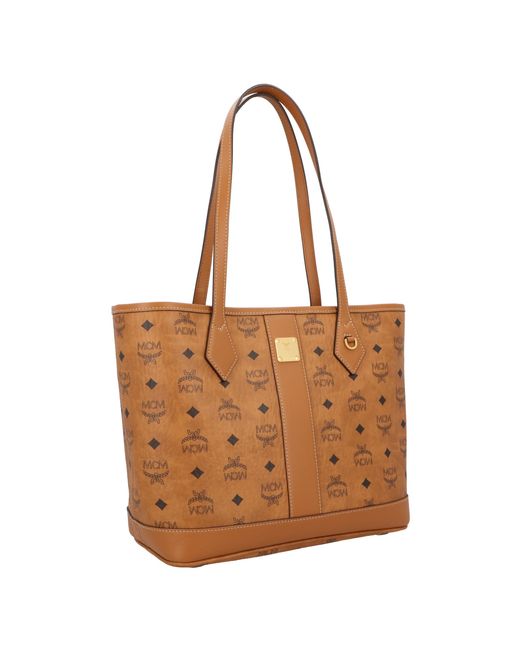 MCM Brown Neuer Liz Shopper Small