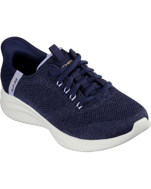 Skechers Blue Ultra Flex 3.0 Easy Step 150178-Nvlv/ Lace Up Shoes