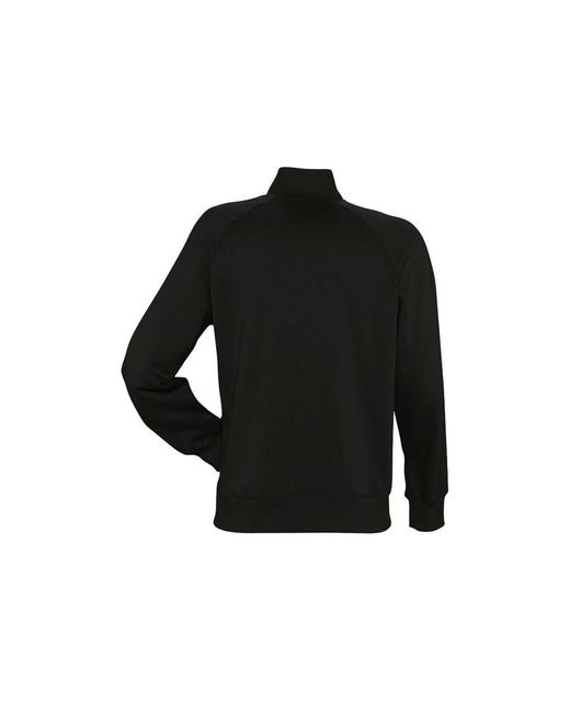 Sol's Black Sundae Full Zip Sweat Jacket for men