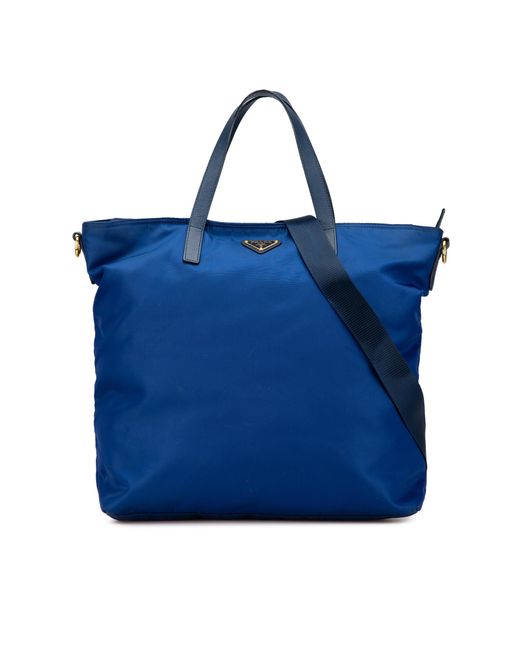 Prada Blue Tote Bag