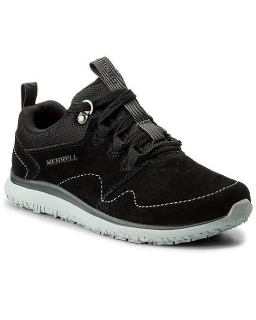 Merrell Black Getaway Locksley Shoes Leather for men