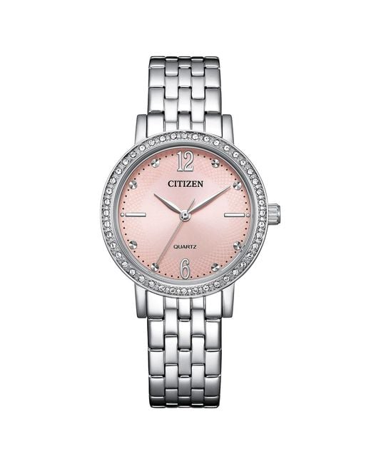 Citizen Pink Watch El3100-55W Stainless Steel