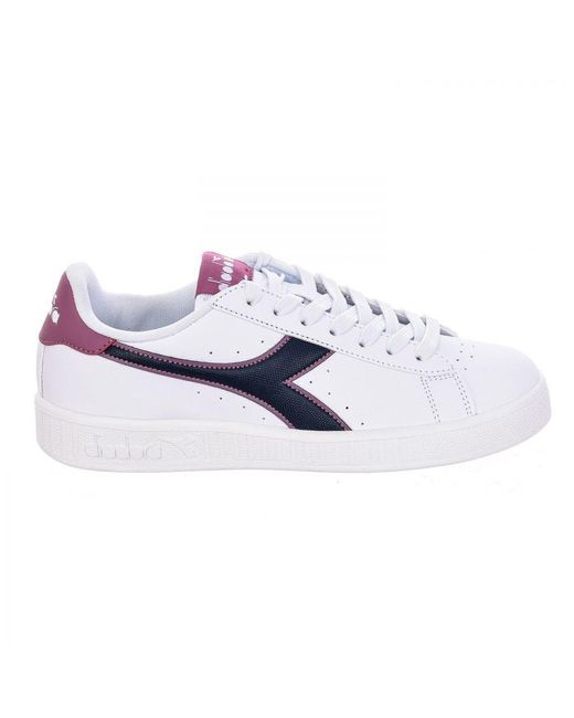 Diadora White Sports Shoe With Reinforced Sole 160281