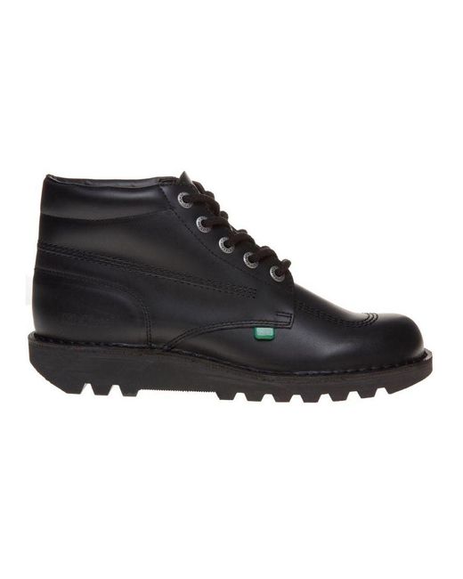 Kickers Black Kick Hi Core Shoes for men