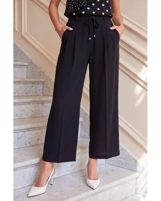 Roman Blue Skinny Tie Wide Leg