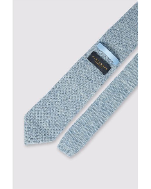 Alexandre Silver Label Blue Tie for men