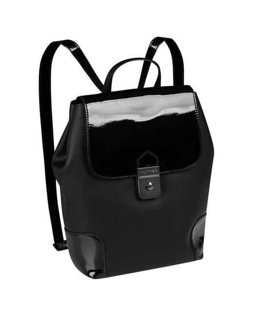 Hunter Black Original Refind Leather Backpack Bag Wbb6002Pat Blk