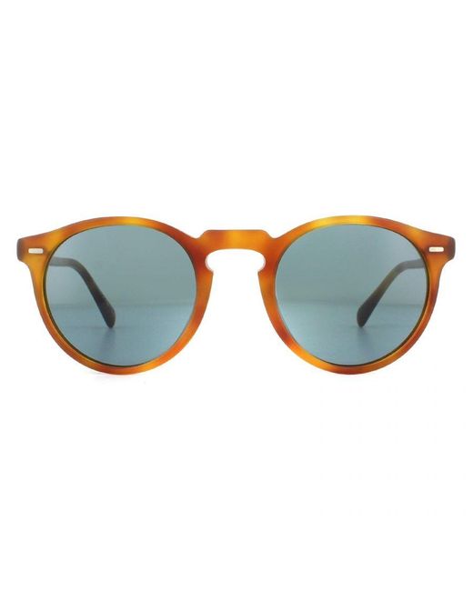 Oliver Peoples Blue Sunglasses Gregory Peck Ov5217S 1483R8 Semi Matte Lbr Photochromic for men