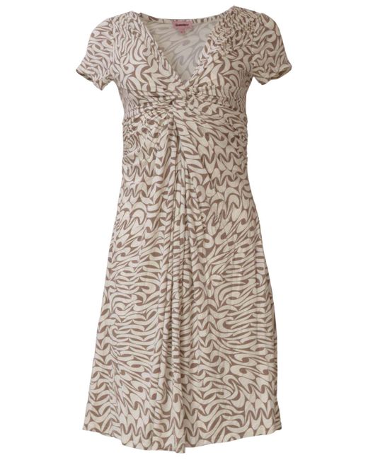 Phase Eight Natural Swirl Print Jersey Dress