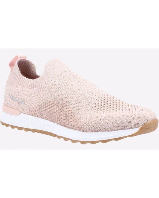 Hush Puppies Black Memory Foam Ennis Trainer