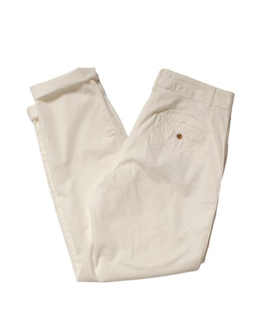 Secret Label White Tapered Ankle Grazer Chino Trousers