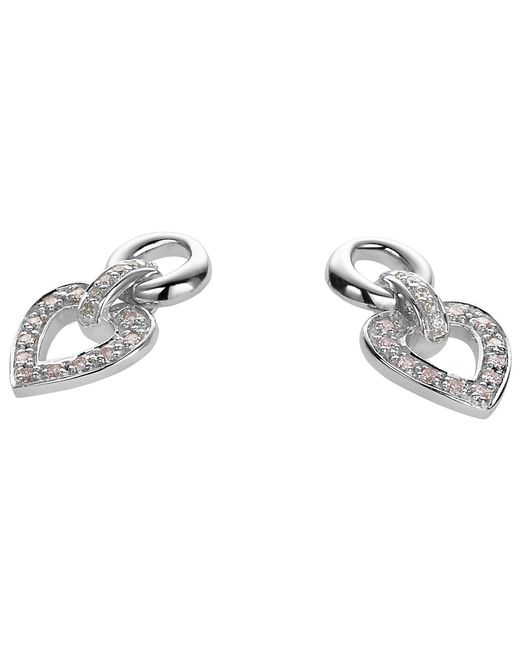 Orphelia Black 925 Sterling Drop Earrings